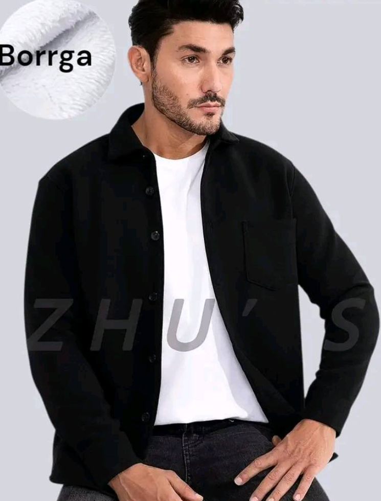 CAMISA AFELPADA TERMICA CABALLERO ZHU NEGRO M