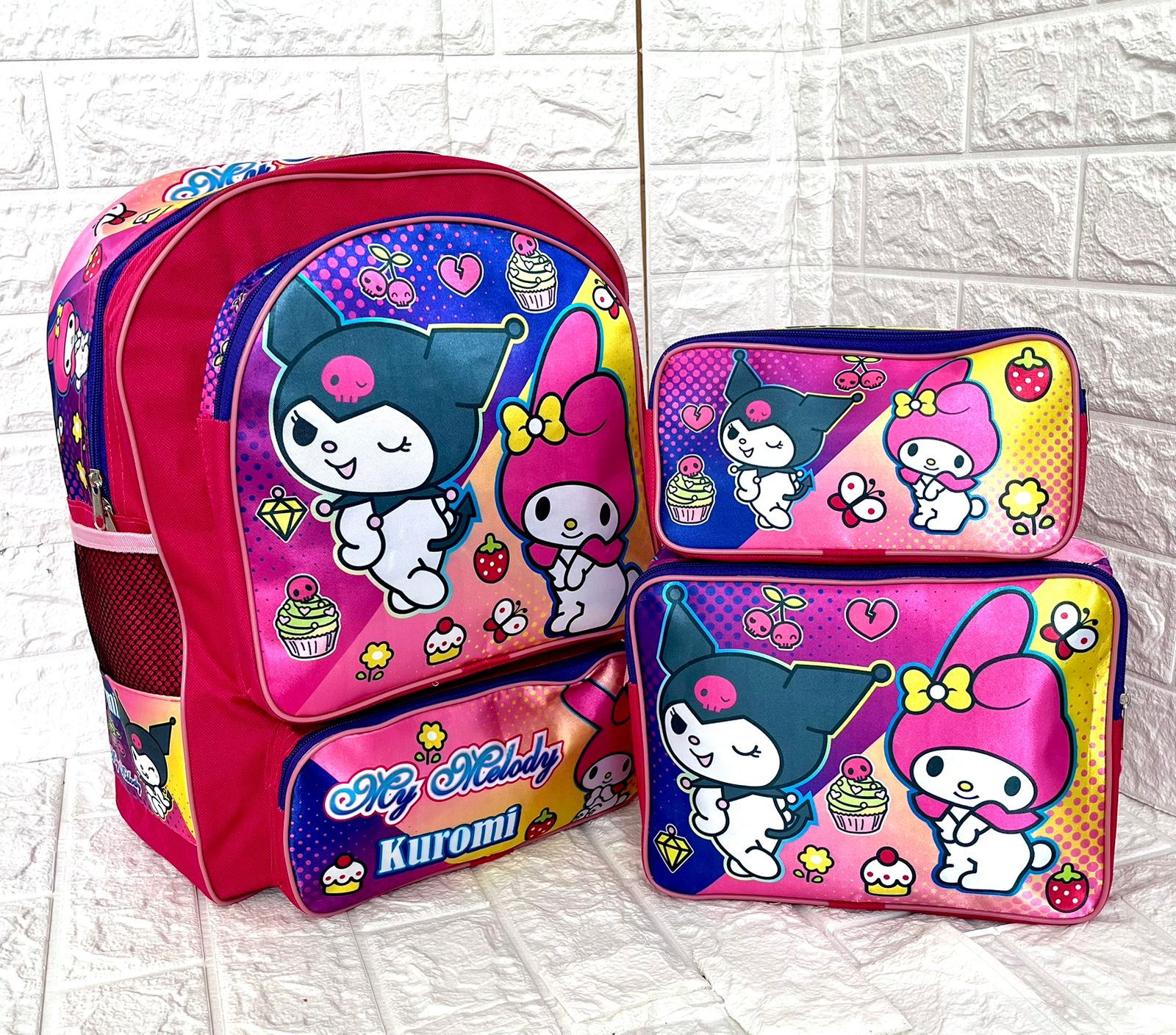 MOCHILA  NACIONAL MELODY Y KUROMI