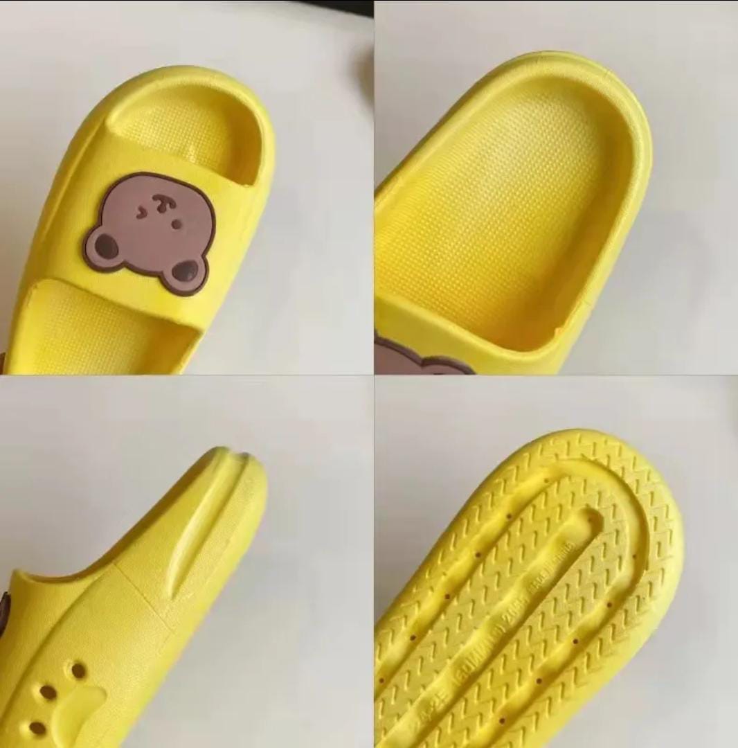 SANDALIAS DE OSITO PARA NIÑOS AMARILLA T-24-25(14cm)