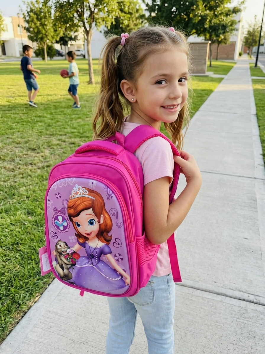 3D MOCHILA  PERSONAJES #616 PRINCESA SOFIA