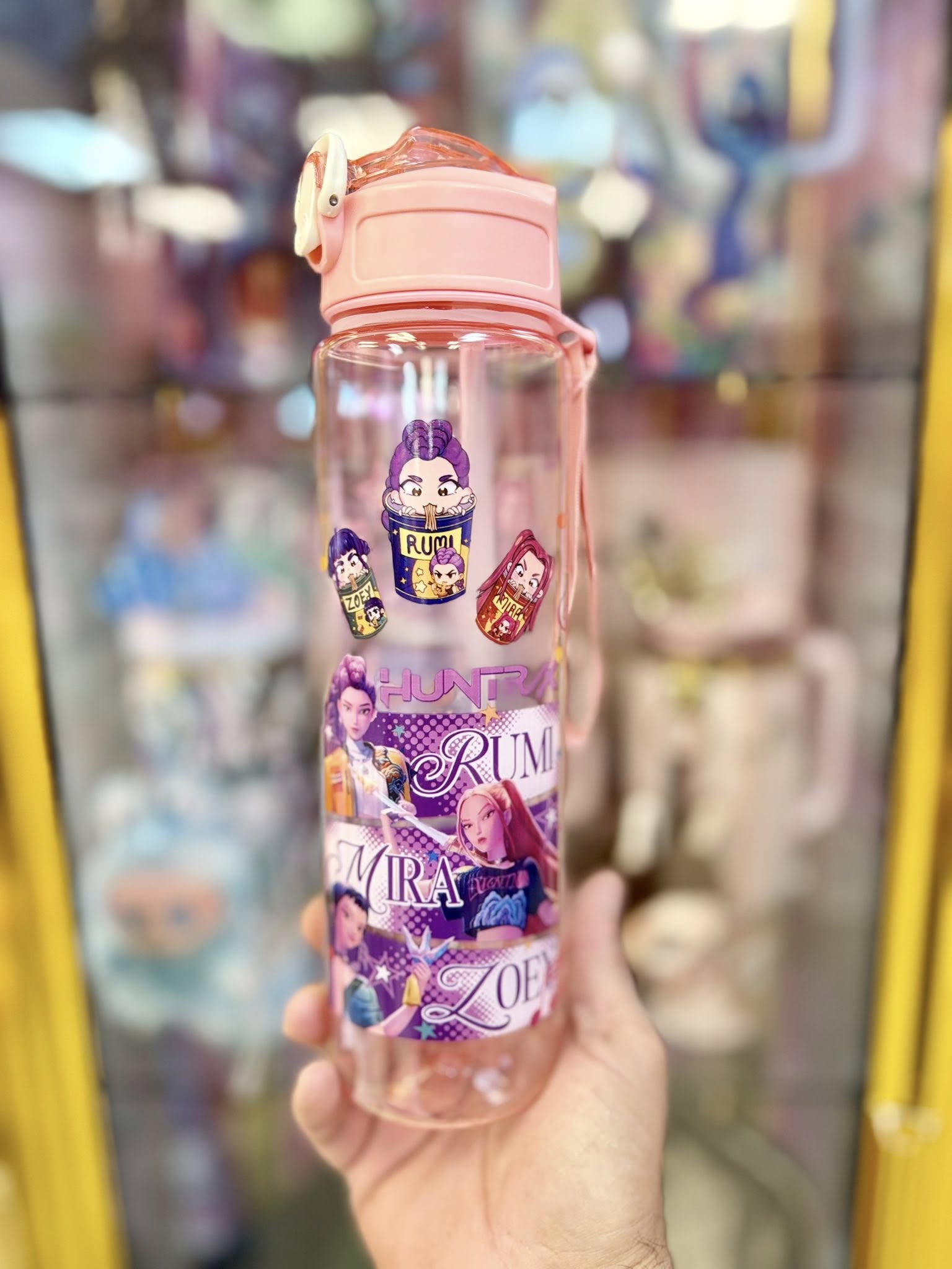 BOTELLA GUERRERAS KPOP ROSA