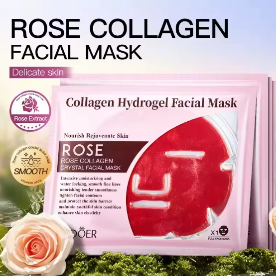 MASCARILLA FACIAL DE HIDROGEL SAODER ROSAS