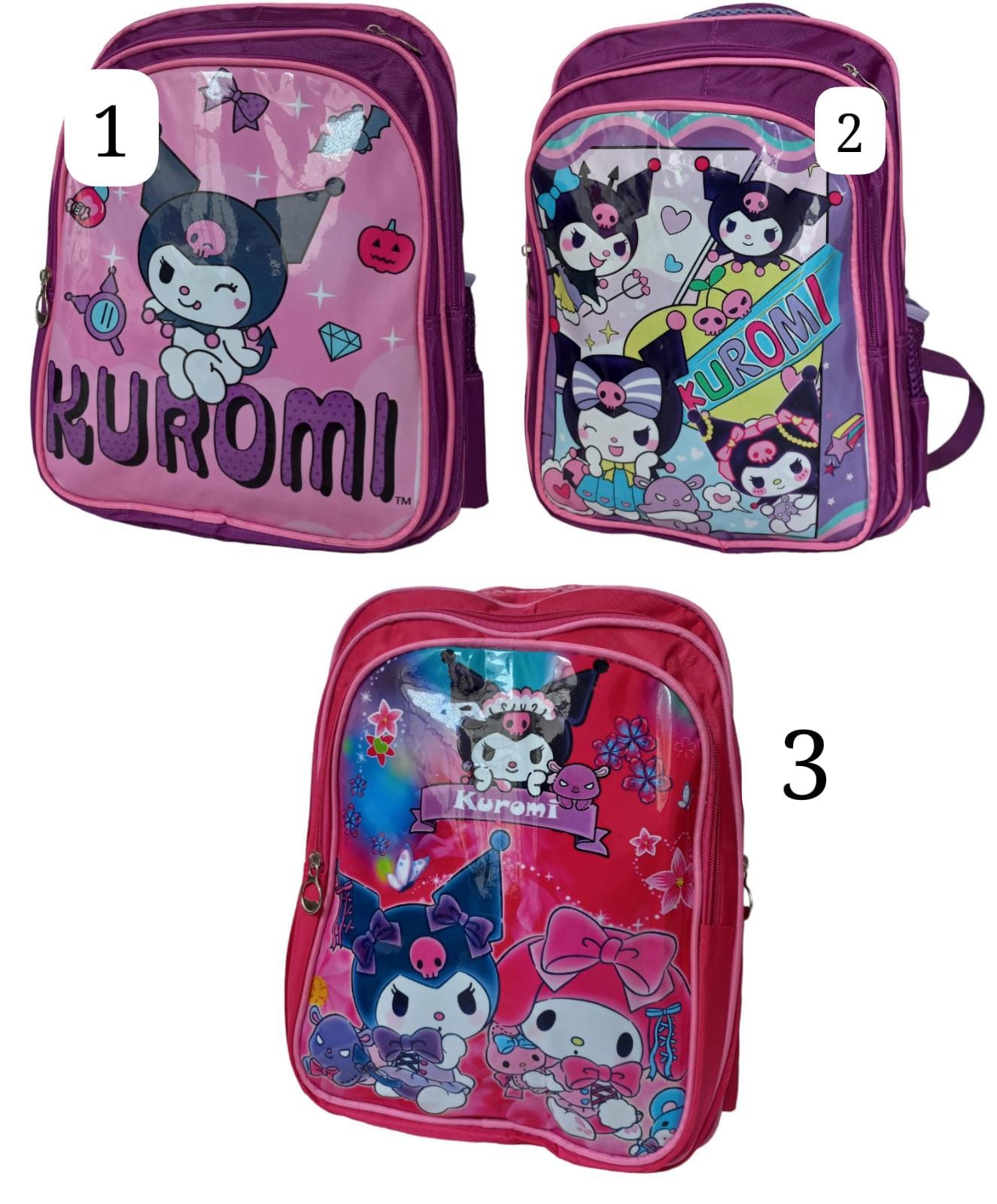 MOCHILA INDIVIDUAL PRIMARIA PERSONAJES KUROMI