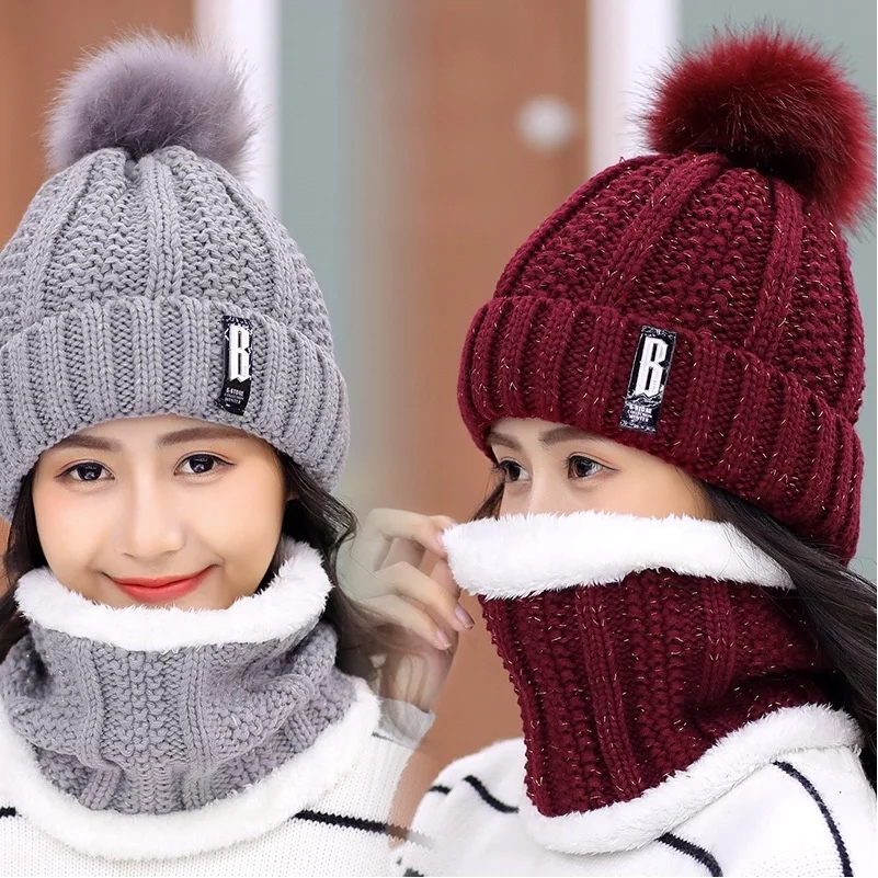 SET GORRO Y BUFANDA DAMA GUINDA