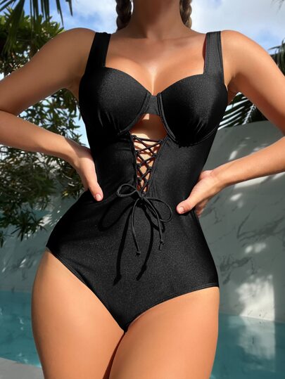 TRAJE DE BAÑO COMPLETO TIRANTES NEGRO XL