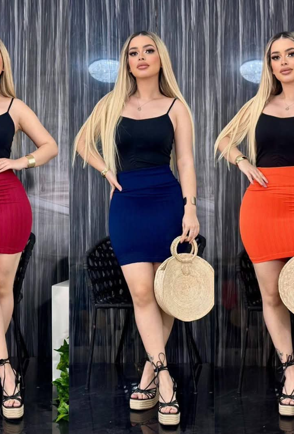 FALDA SHORT UNITALLA AZUL MARINO