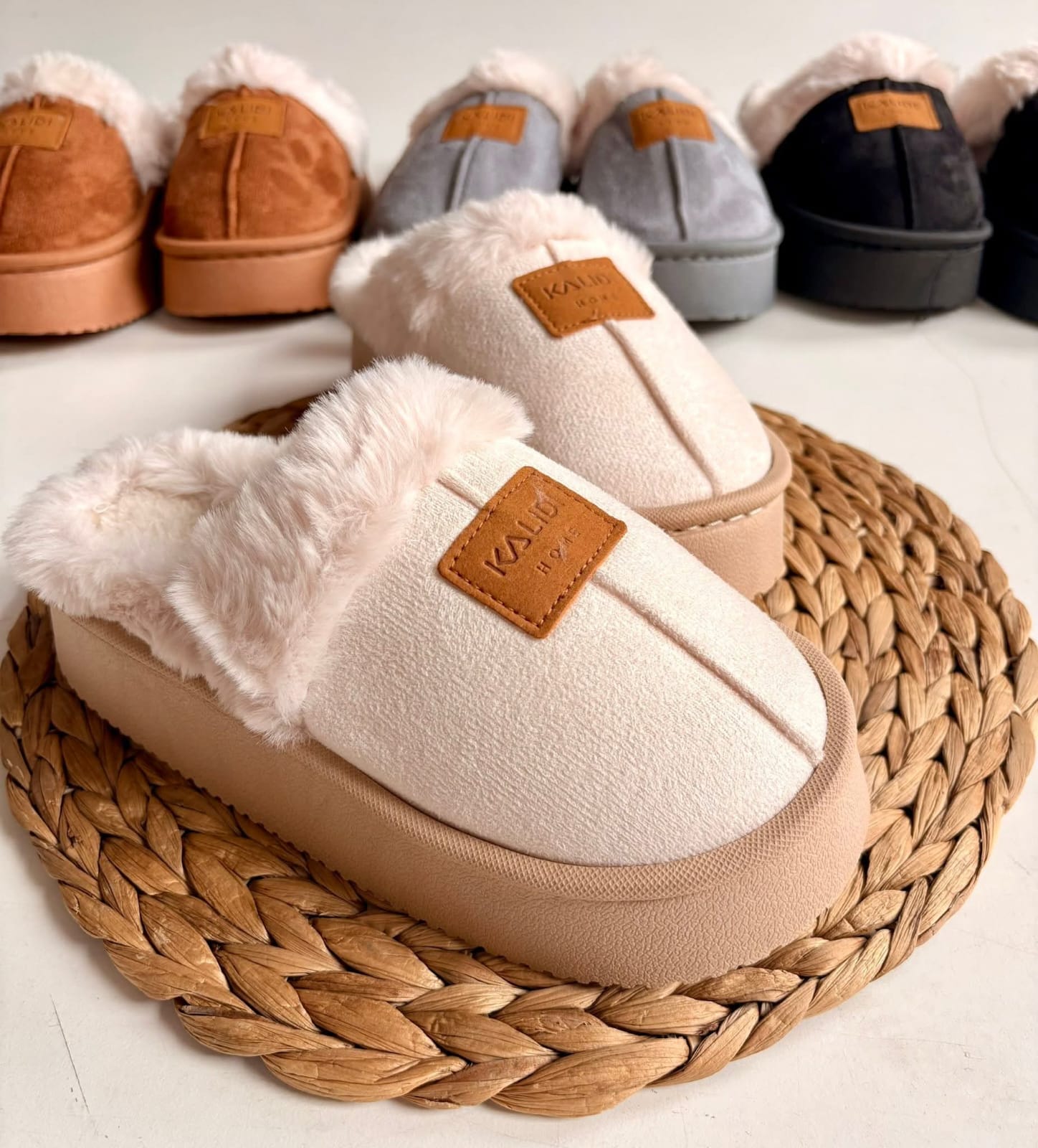 PANTUFLA KALIDI BLANCO/BEIGE 40-41