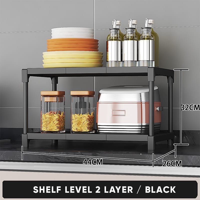 ESTANTE ORGANIZADOR PARA COCINA 2 NIVELES