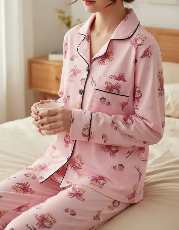 PIJAMA 2PZ PANTALON PERSONAJES LABUBU #12