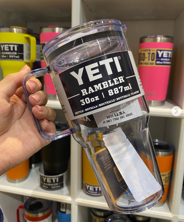 TERMO YETI 30 OZ TRANSPARENTE BLANCO