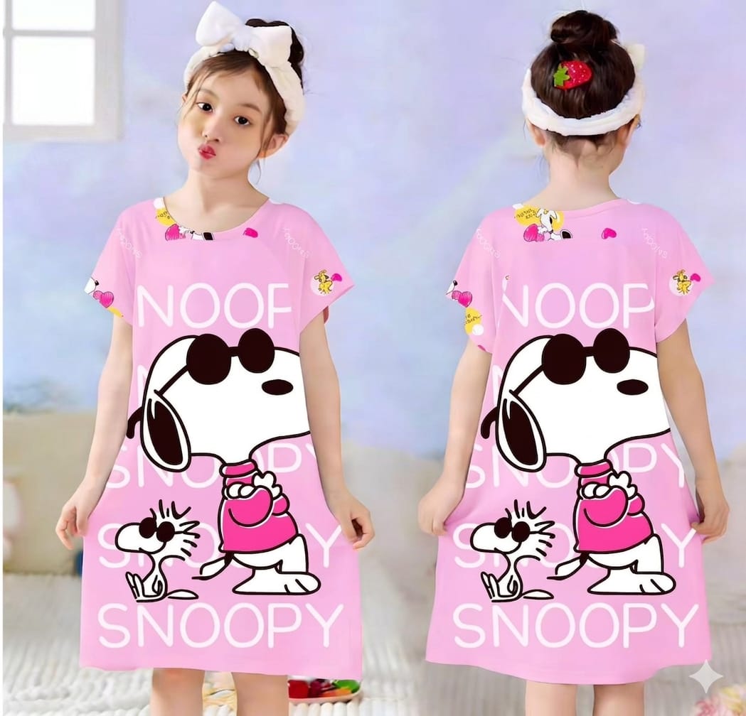 PIJAMA TIPO VESTIDO PARA NIÑA PERSONAJES SNOOPY 14