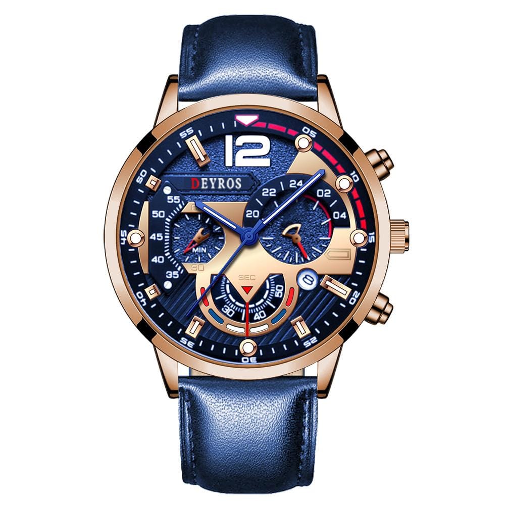 RELOJ CABALLERO DEYROS AZUL