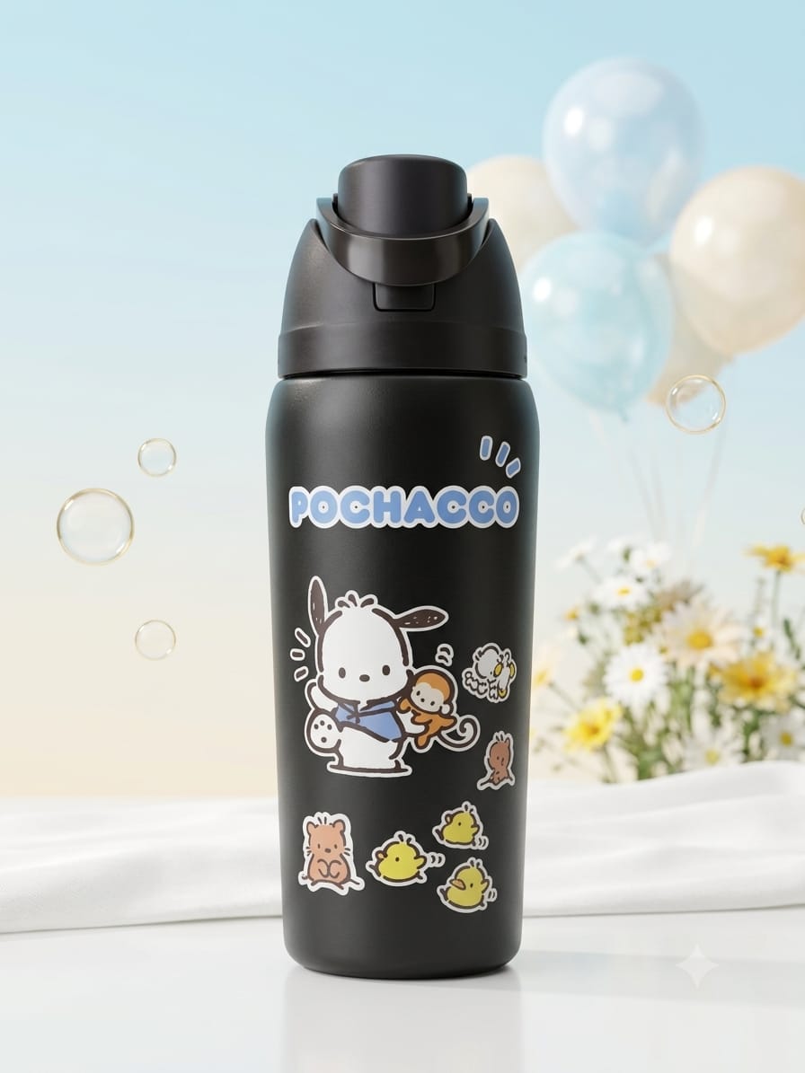 TERMO OWALA SANRIO 32 OZ (945ML) NEGRO