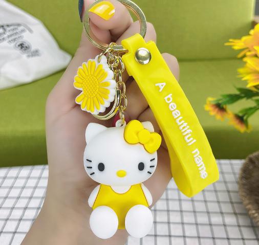 LLAVERO HELLO KITTY MOD.2 AMARILLA