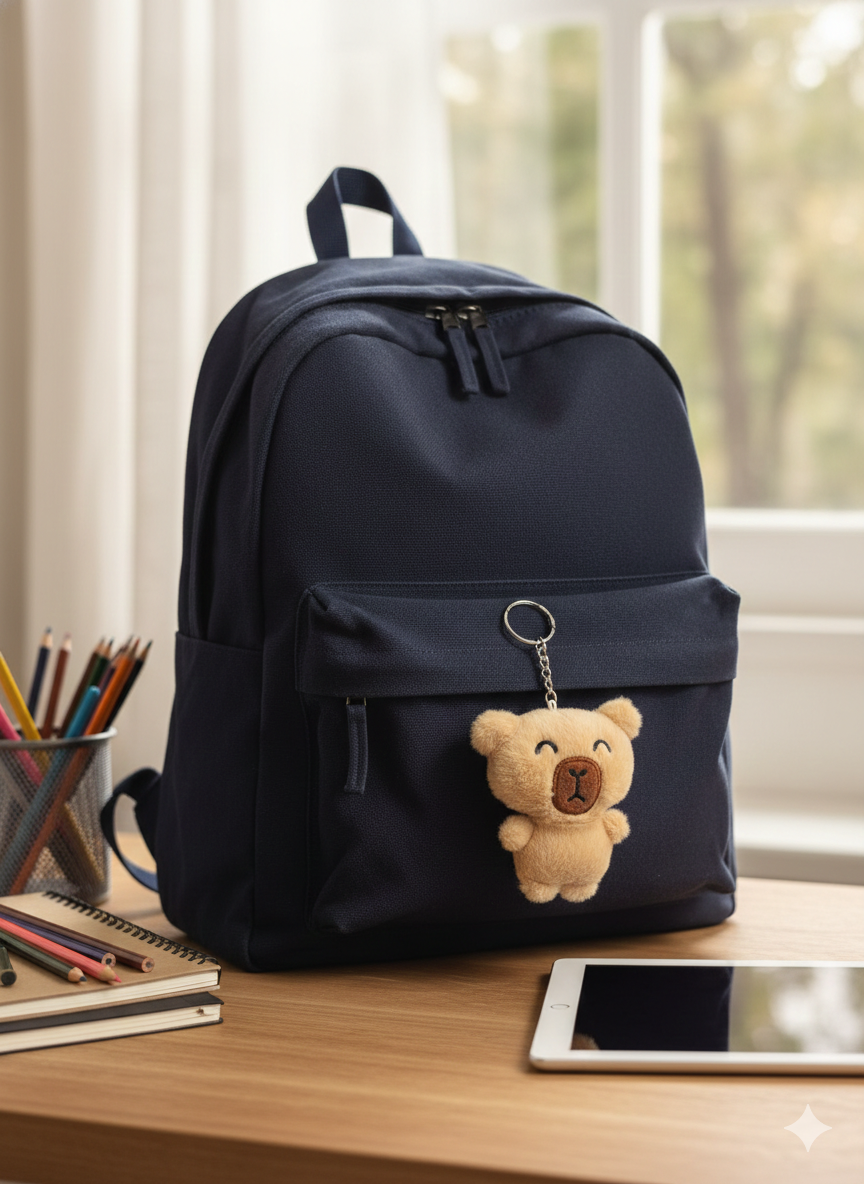 LLAVERO PELUCHES CAPIBARA CAMEL