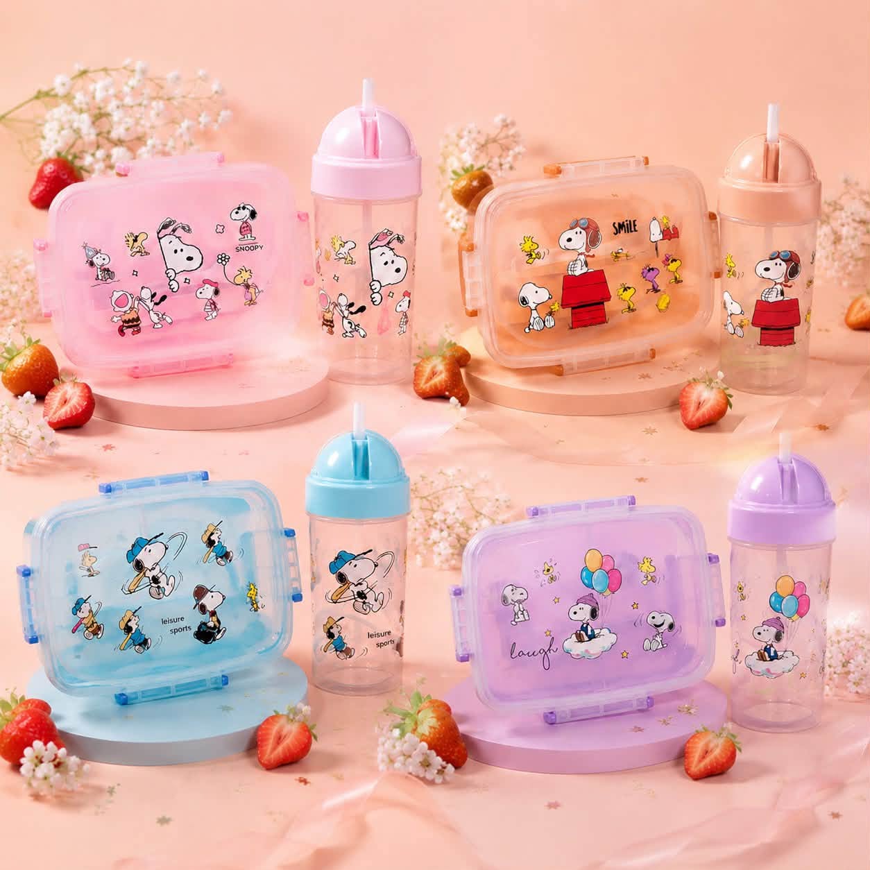 SET LONCHERA Y VASO SNOOPY