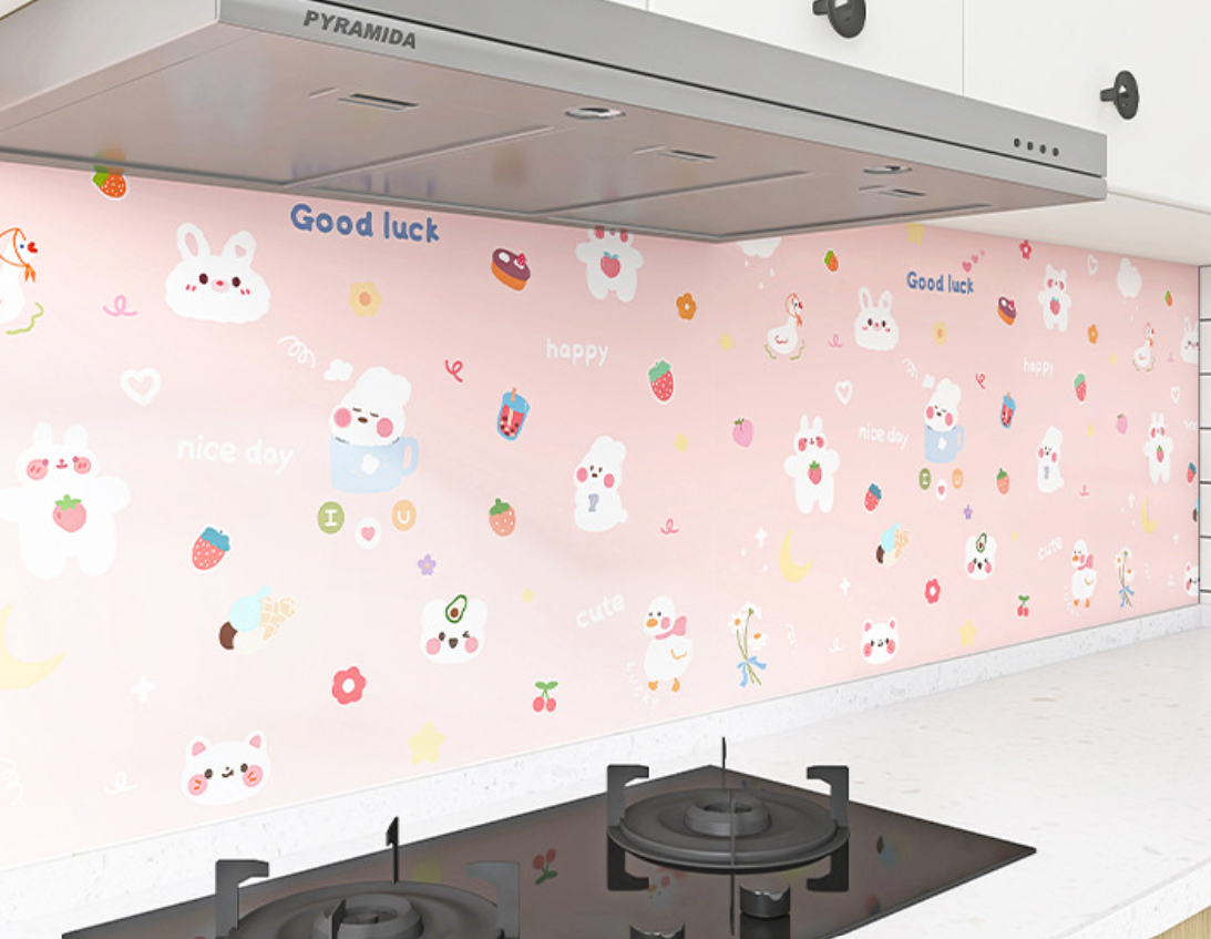 PAPEL TAPIZ INFANTIL ROSA