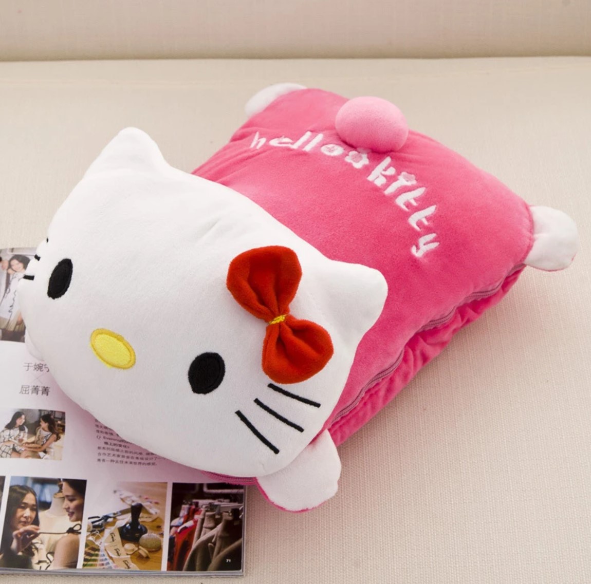 PELUCHE COBIJA KITTY