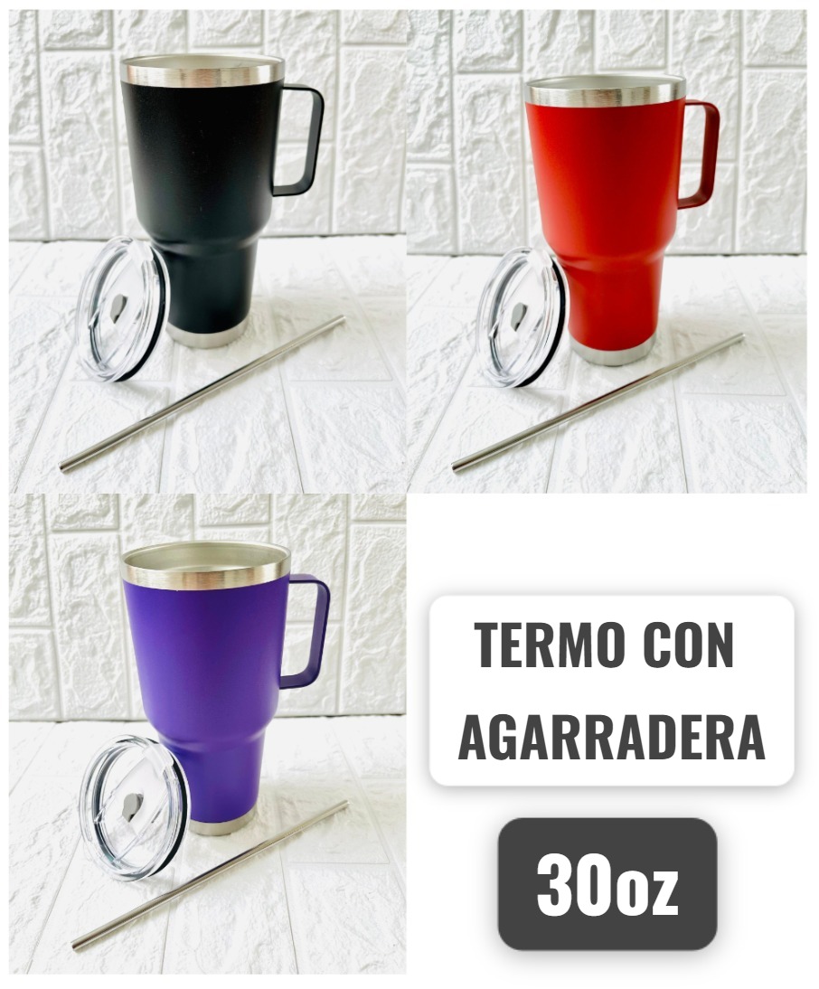 TERMO TIPO YETI CON AGARRADERA 30 oz