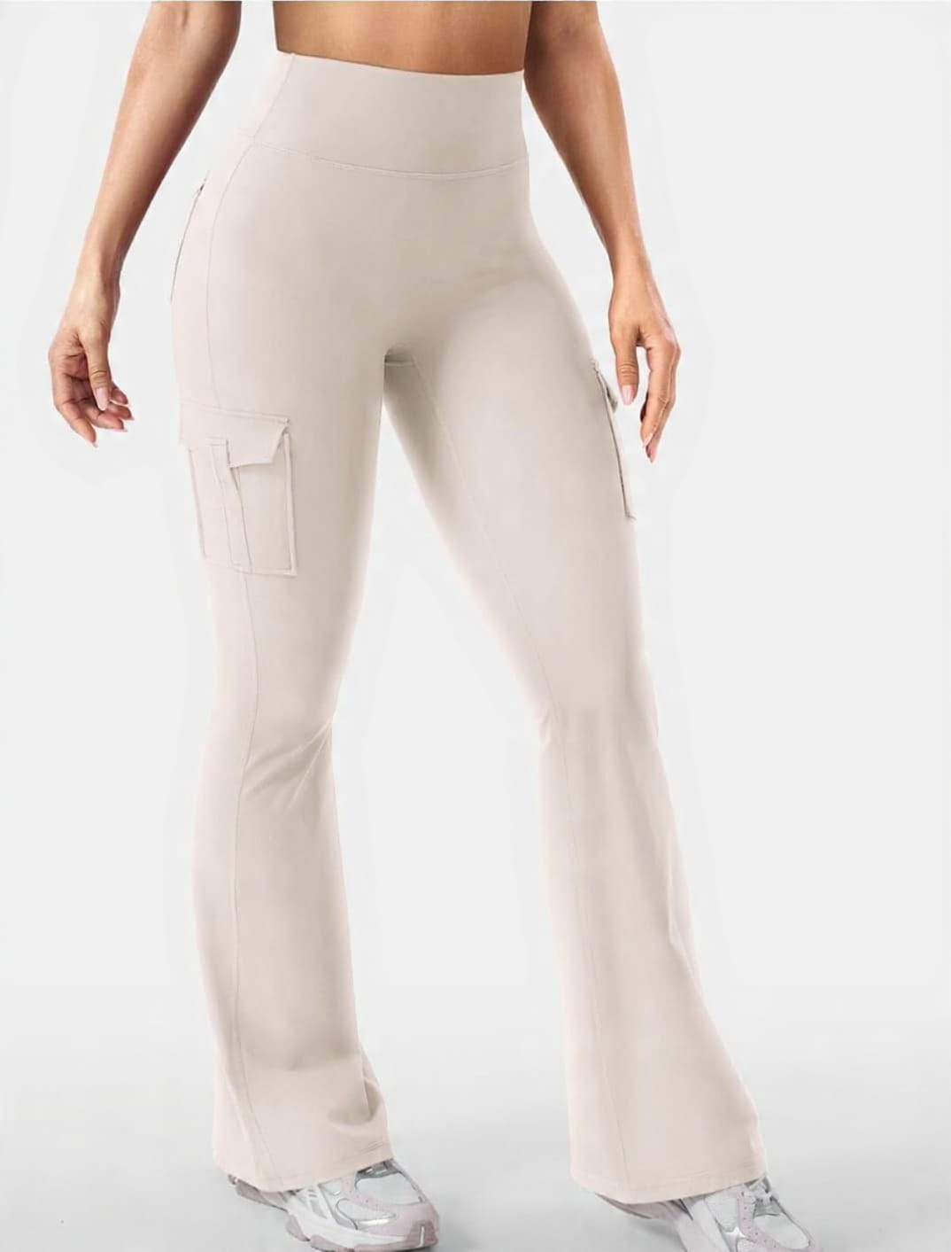LEGGINS CARGO ACAMPANADO BEIGE XL 07