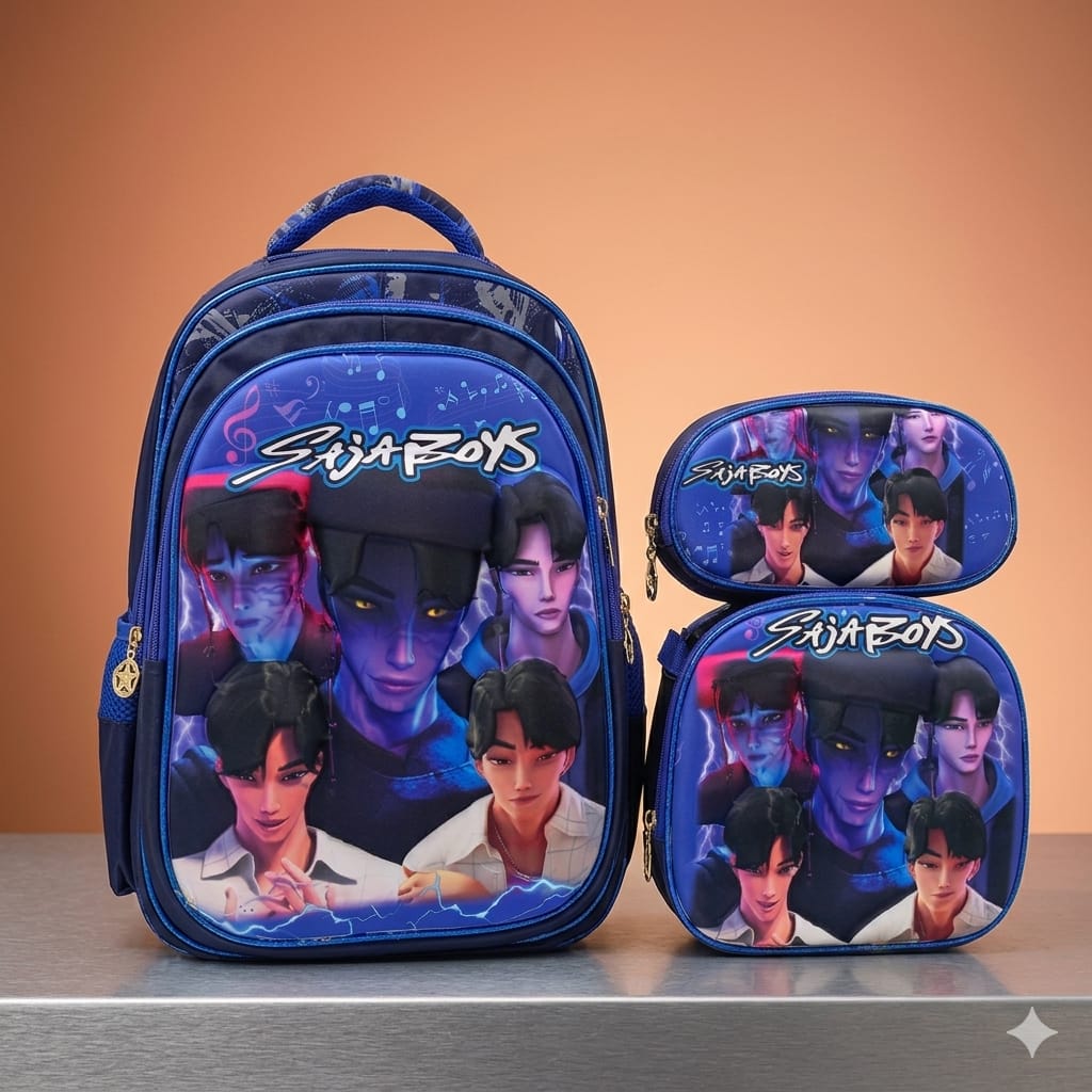 COMBO MOCHILA SORPRESA GUERRERAS #9 NIÑO BASKET SAJA BOYZ