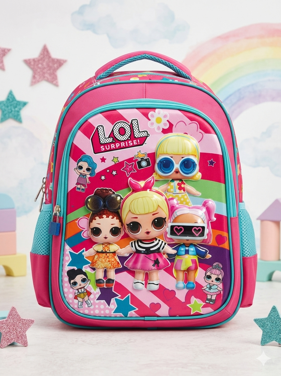 COMBO MOCHILA CON LUZ LOL #936