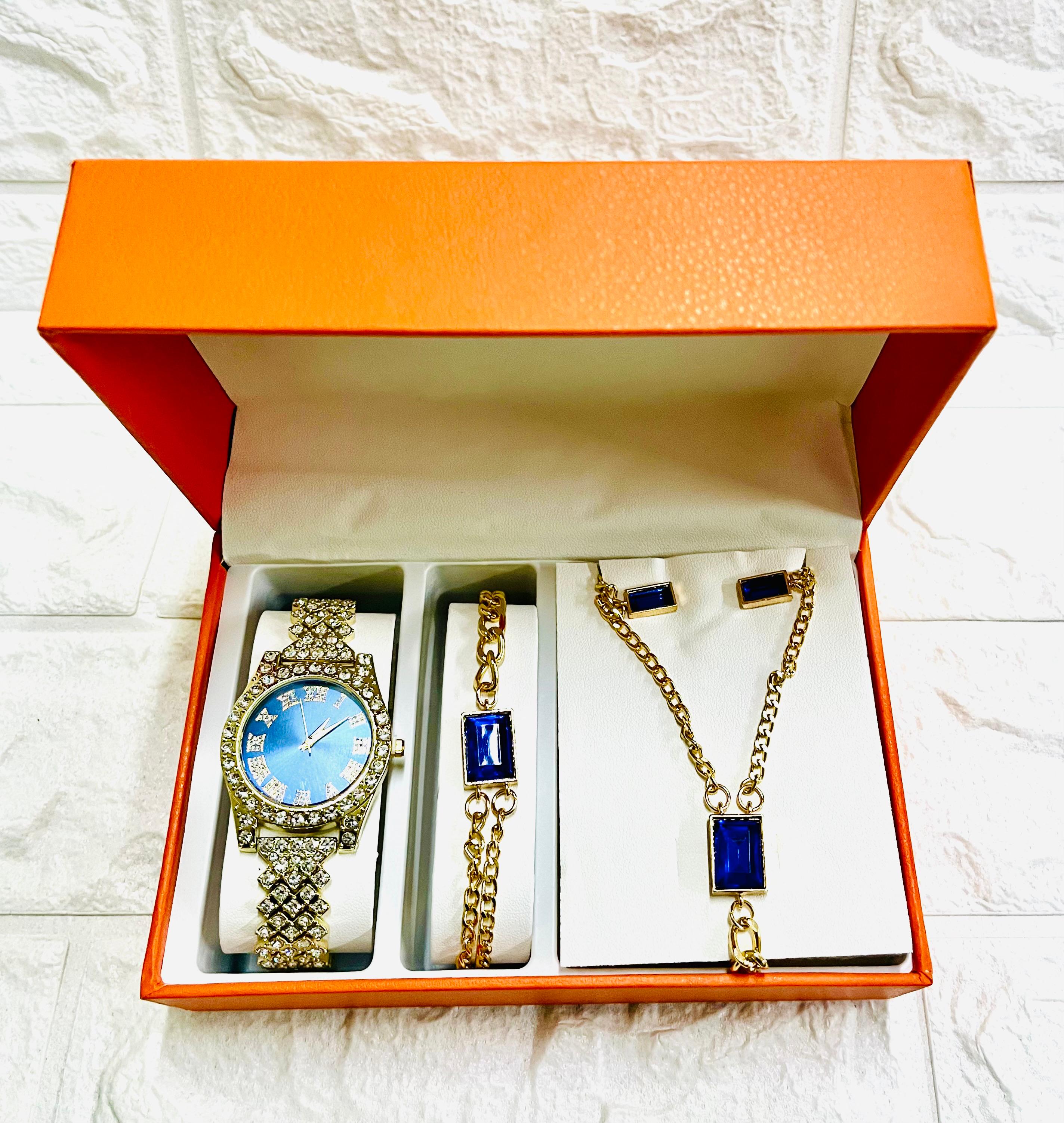 SET DE JOYERIA #56 GEMA AZUL