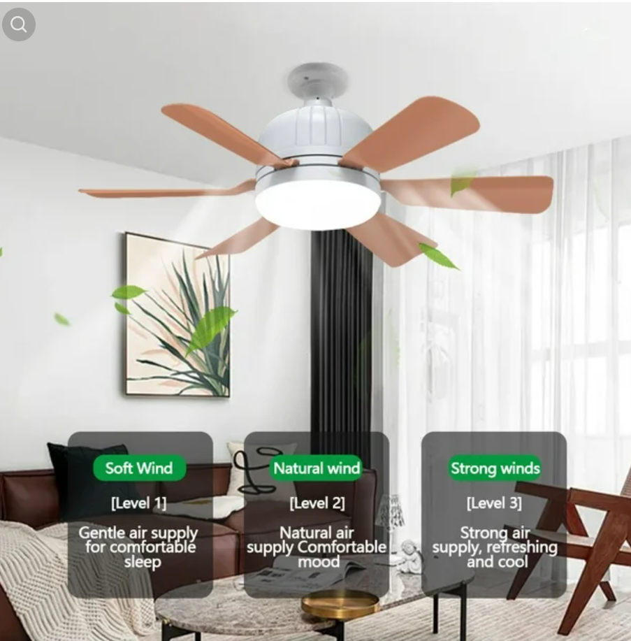 VENTILADOR FOCO DE TECHO ANARANJADO
