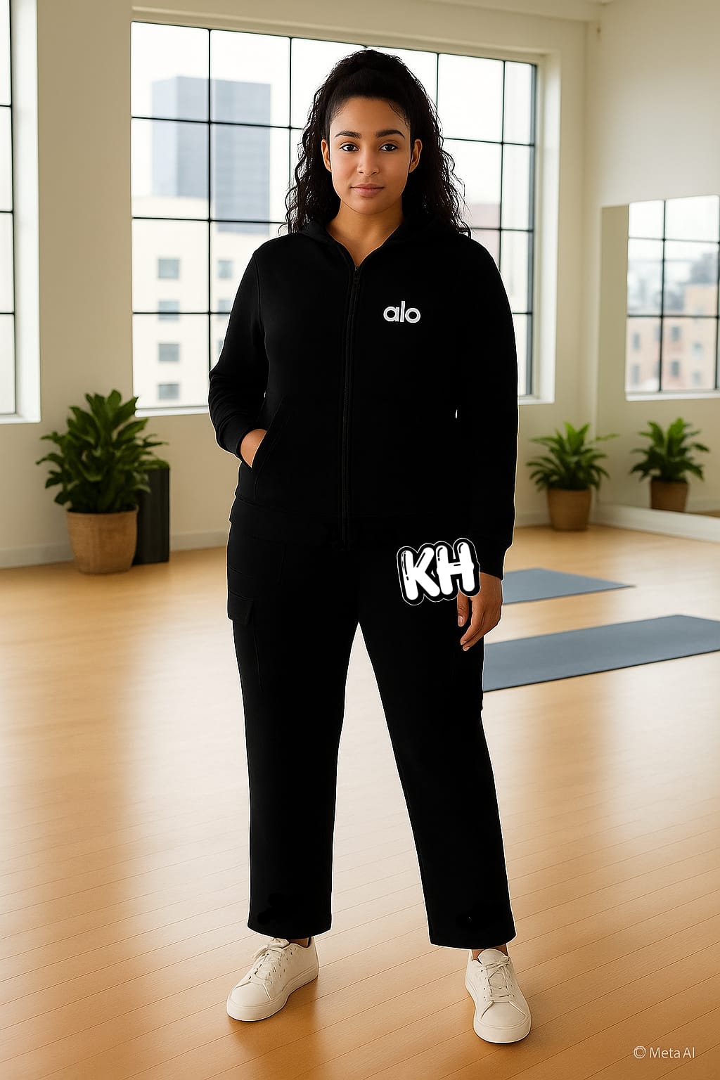 CONJUNTO PANTS ALO PLUS NEGRO