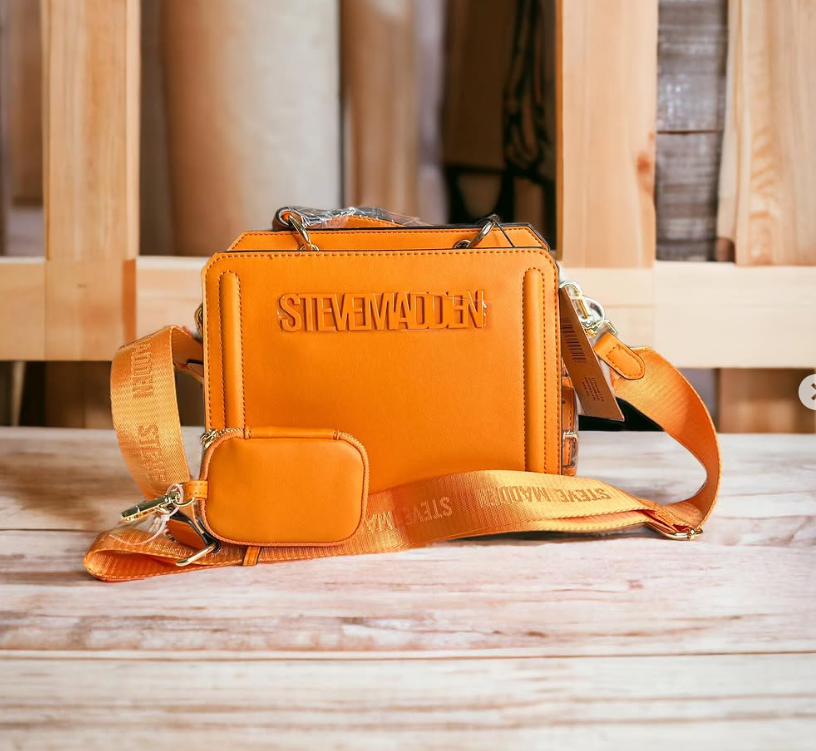 BOLSA STEVE MADDEN GDE ANARANJADA