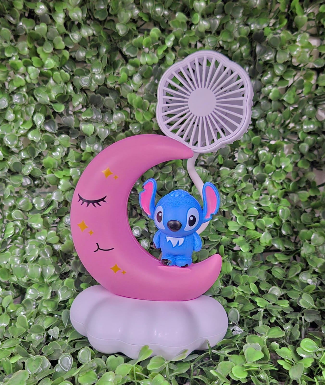 VENTILADOR STITCH EN LA LUNA ROSA