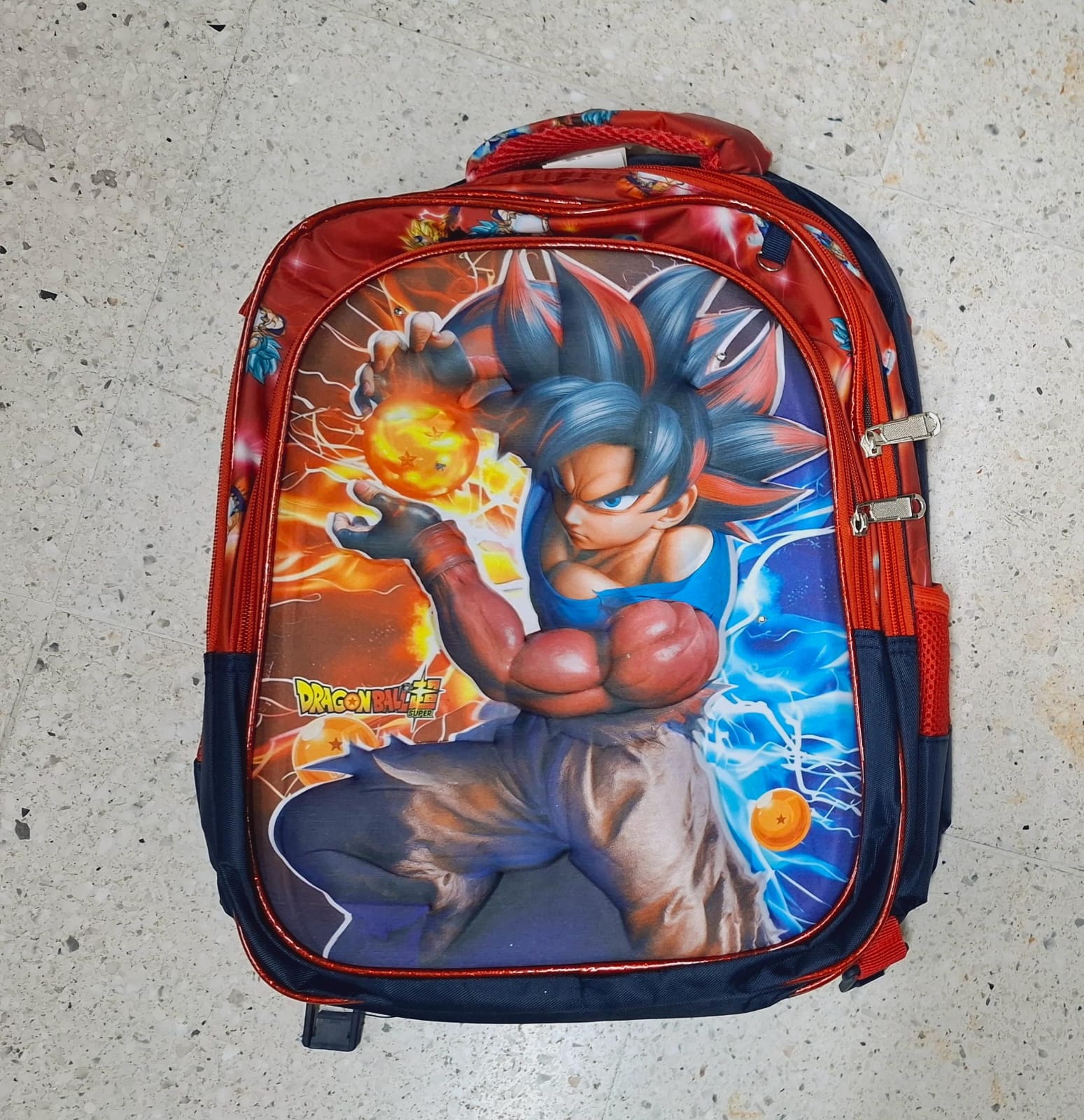 MOCHILA COMBO ESCOLAR CON LUZ DRAGON BALL #559