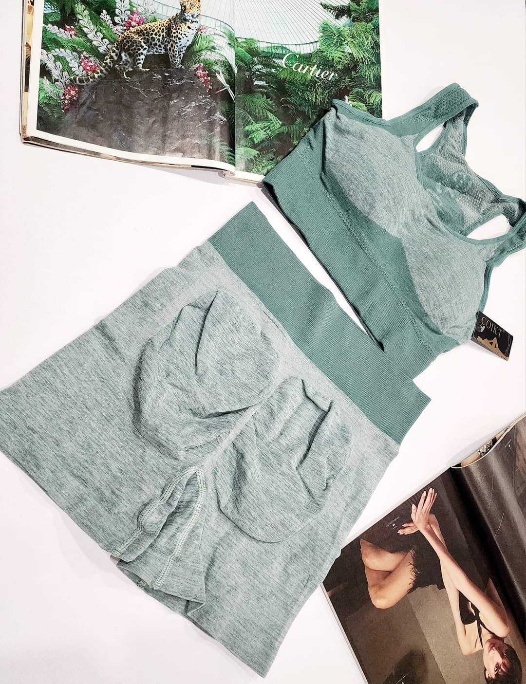 TOP Y SHORT SPORT VERDE