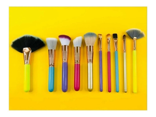 SET DE 10 BROCHAS COLORES