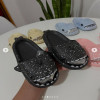 SANDALIAS TIBURON LUMINOSAS NEGRO 28-29(19 MXN)