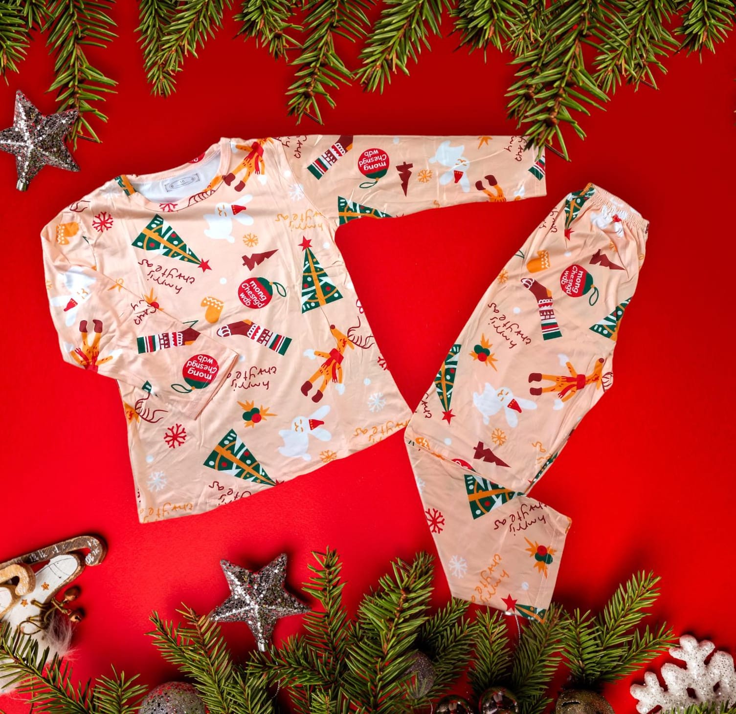 PIJAMA NAVIDEÑA INFANTIL 12