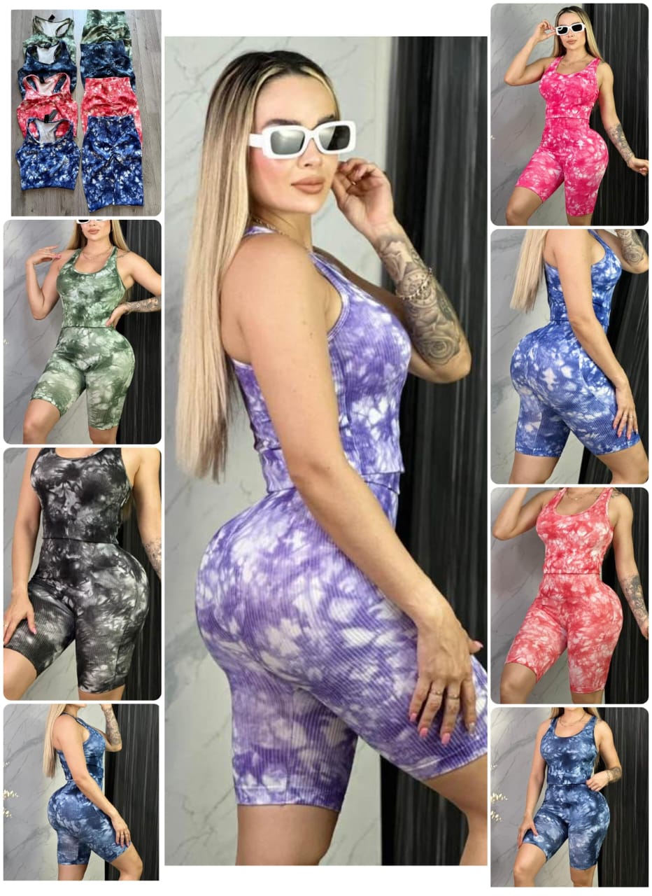 CONJUNTO DEPORTIVO SHORT TIE DYE #16