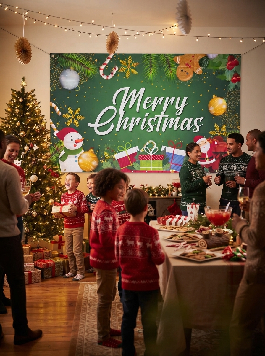 TELON NAVIDEÑO 180X110CM MOD.1