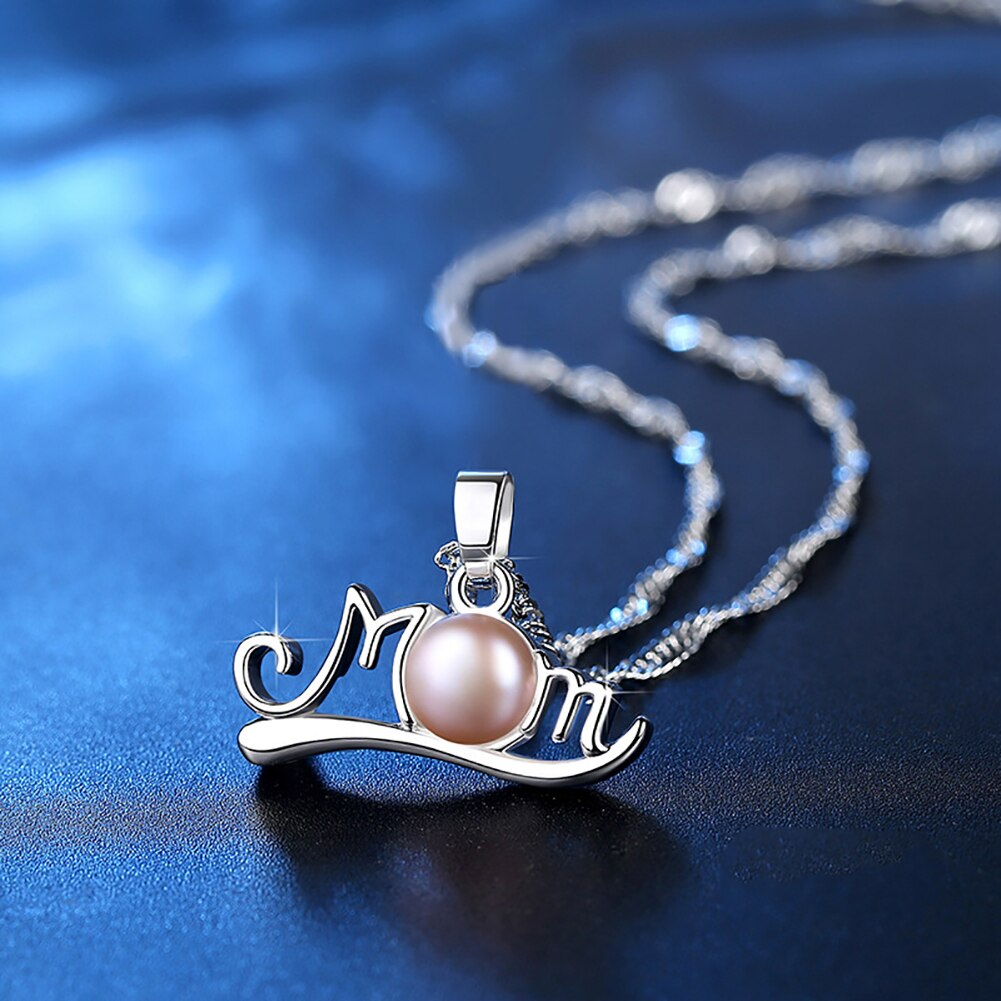 COLLAR MOM CON PERLA PLATA 925