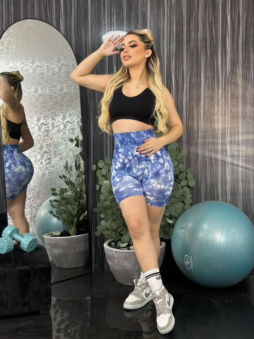 LYCRA TIE DYE AZUL MARINO #14