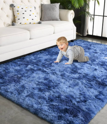 ALFOMBRA 1.80X1.20M AZUL MARINO