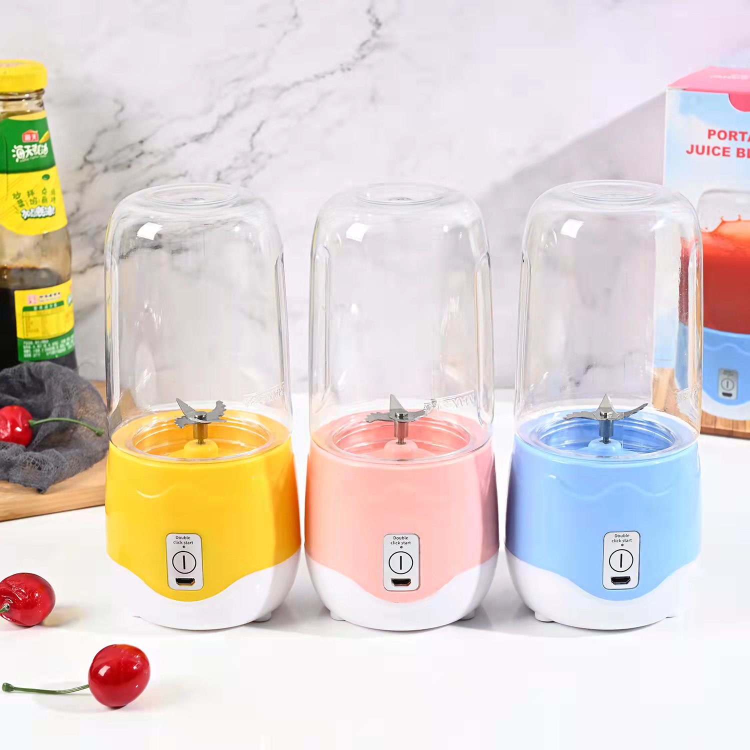 LICUADORA DE JUGOS ROSA