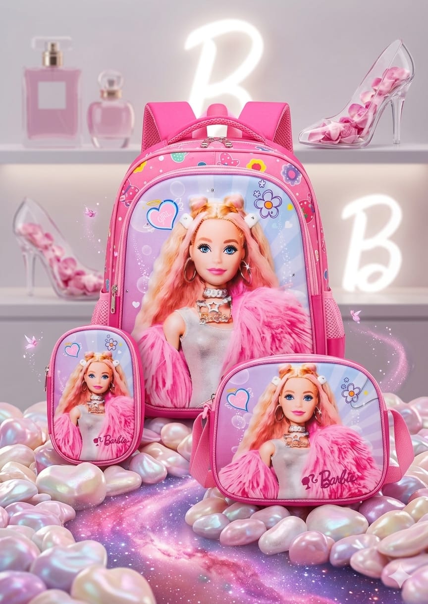 COMBO MOCHILA BARBIE #325