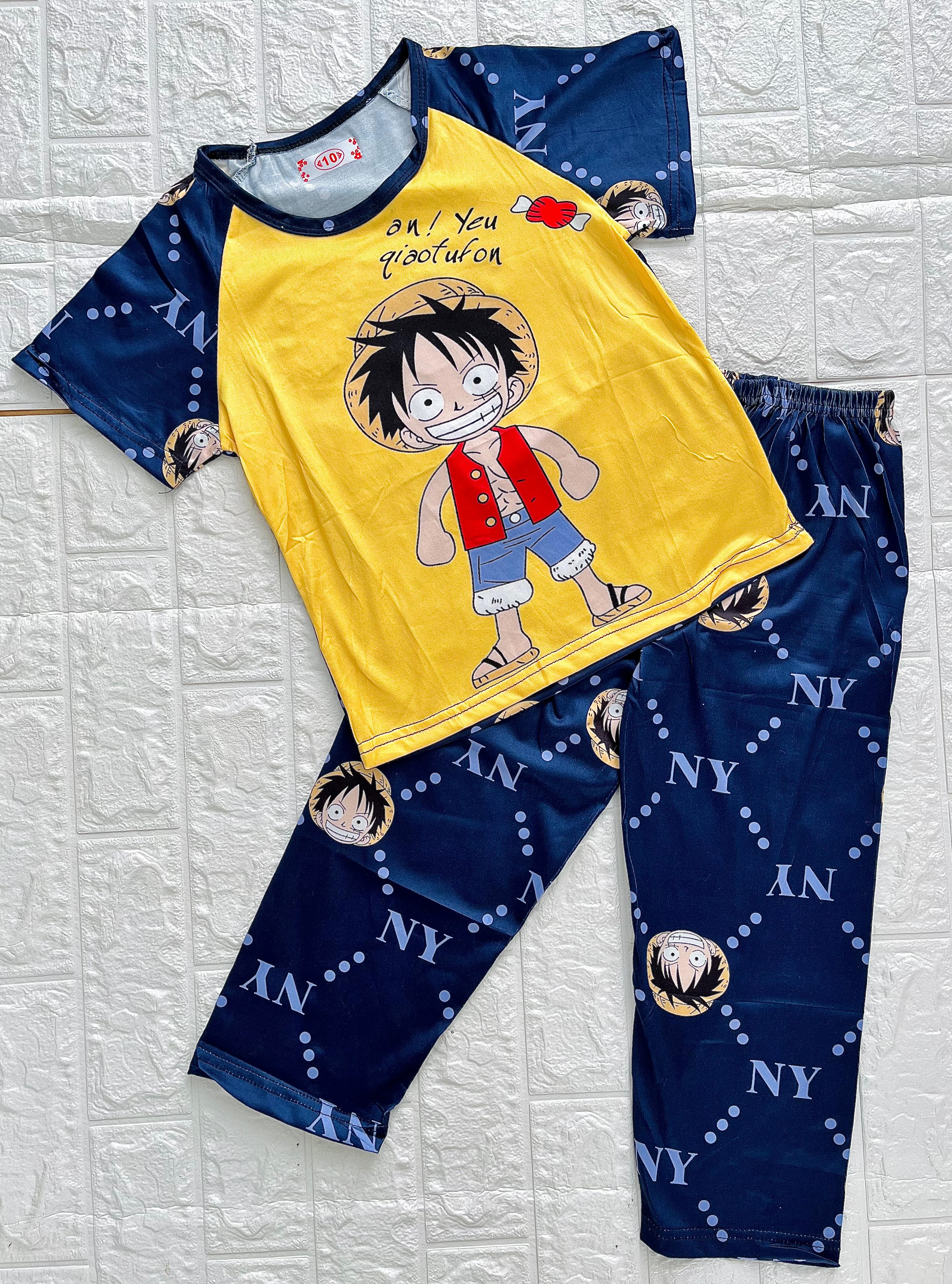 CONJUNTO PIJAMA PANTS NIÑOS LUFFY 18