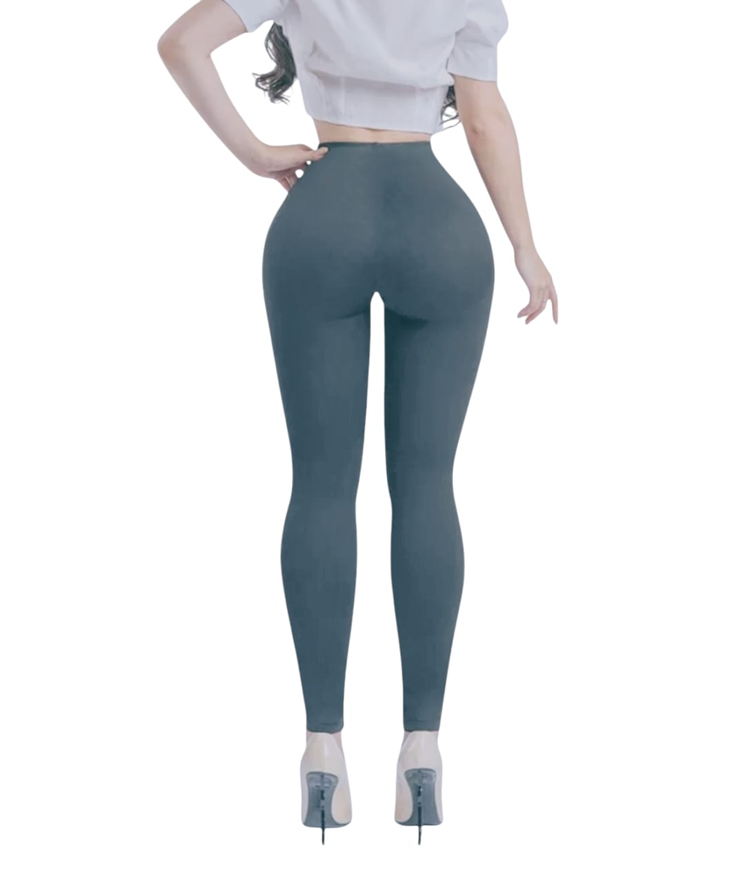 LEGGIN CON TRUCO TIPO SOL GRIS 2XL