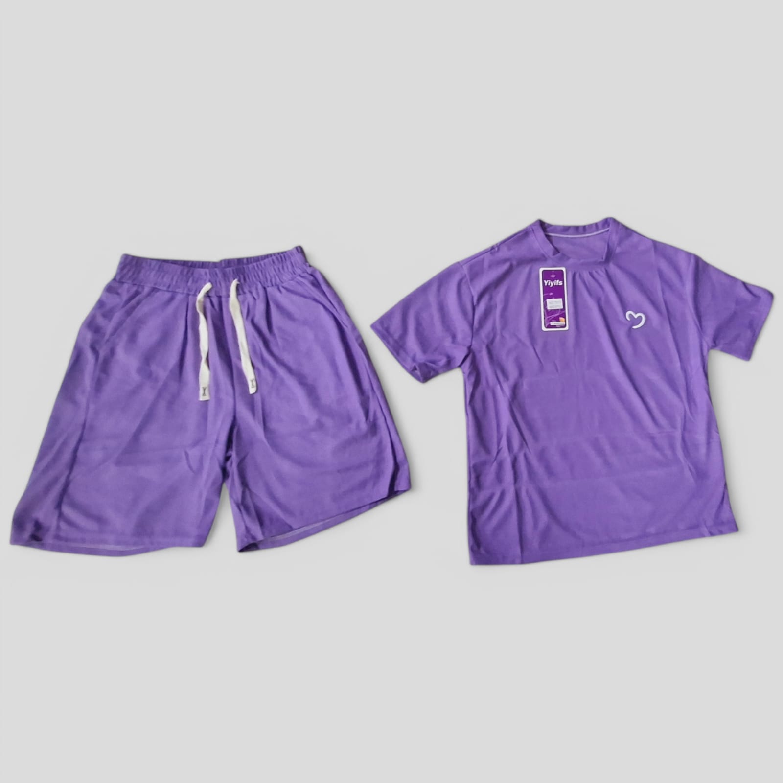 CONJUNTO SHORT MORADO