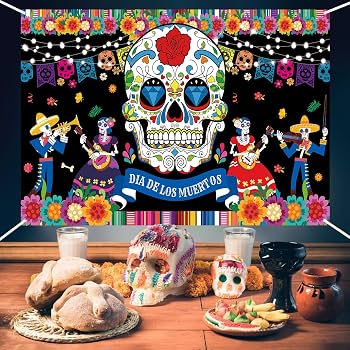 TELON HALLOWEEN DIA DE MUERTOS 200X250CM MOD.10