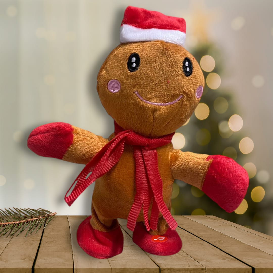 MUÑECO NAVIDEÑO MUSICAL GALLETA DE JENGIBRE