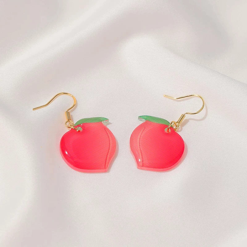 ARETES DURAZNO 2D