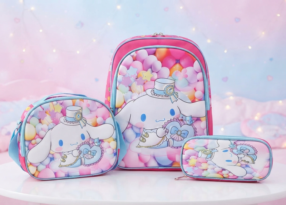 COMBO MOCHILA SANRIO CON LUZ